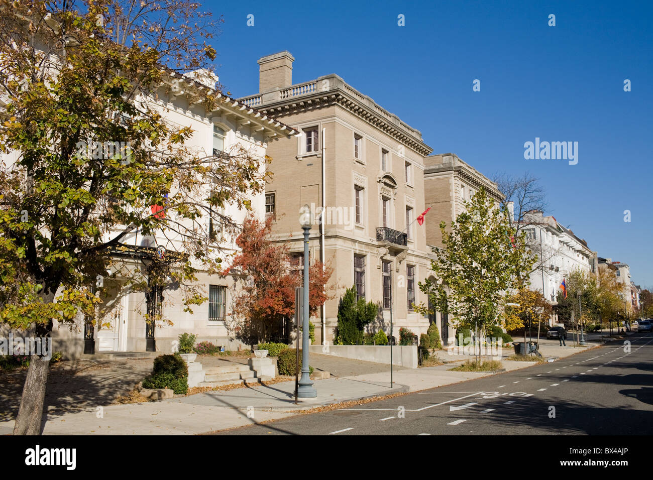 Embassy Row, Washington DC Foto Stock