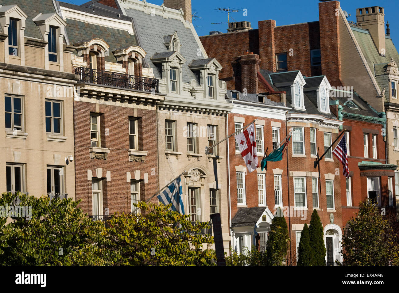Embassy Row, Washington DC Foto Stock