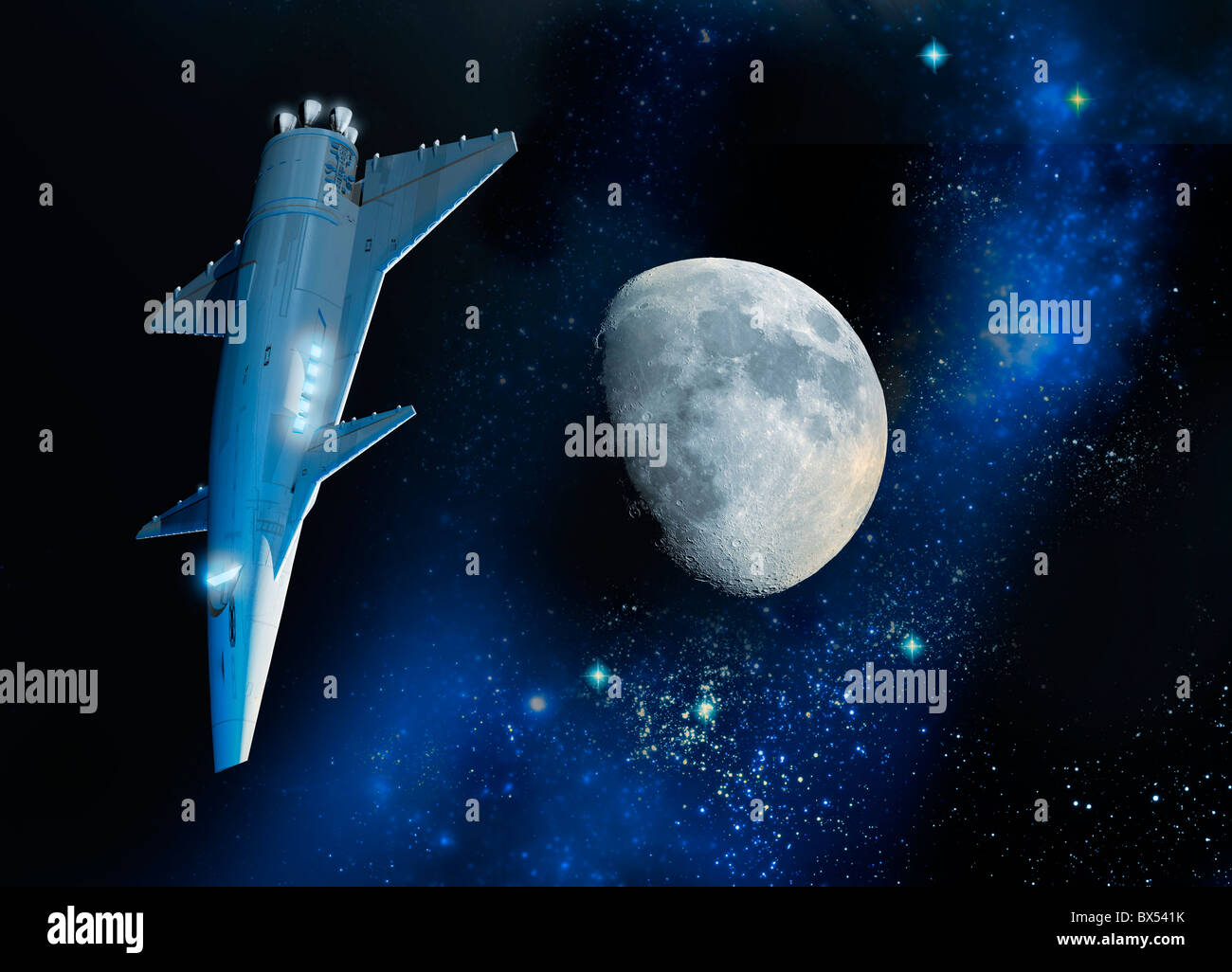Astronave, artwork Foto Stock