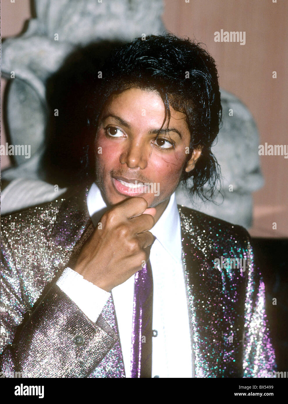 MICHAEL JACKSON cantante statunitense nel maggio 1984. Foto di Jeffrey Mayer Foto Stock