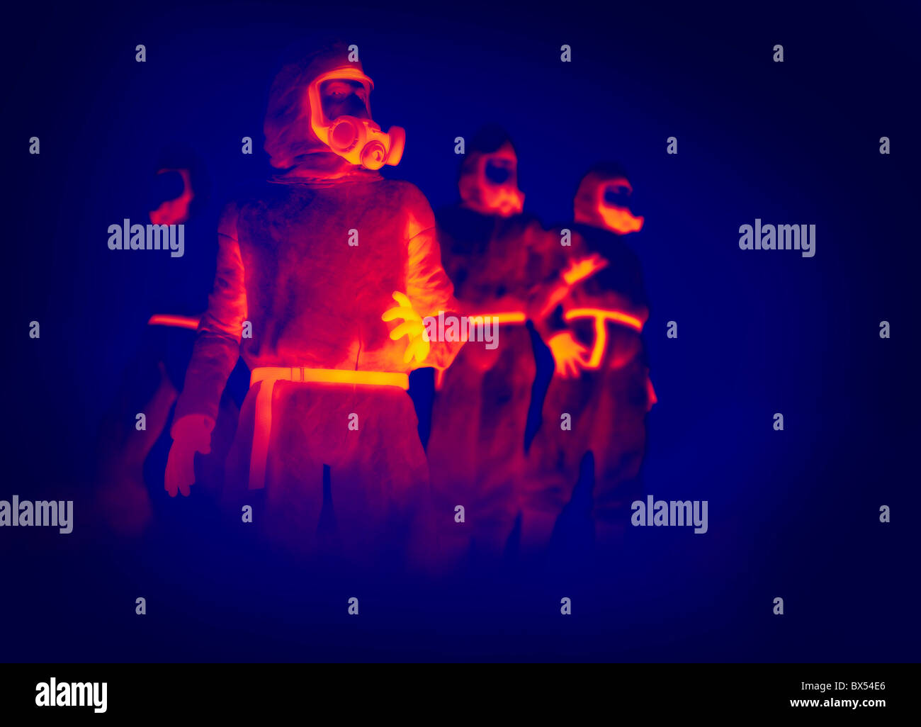 Tute di isolamento Foto Stock