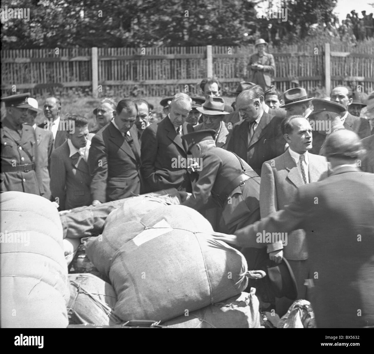 Tedeschi etnici deportazione dalla Sudetenland Foto Stock