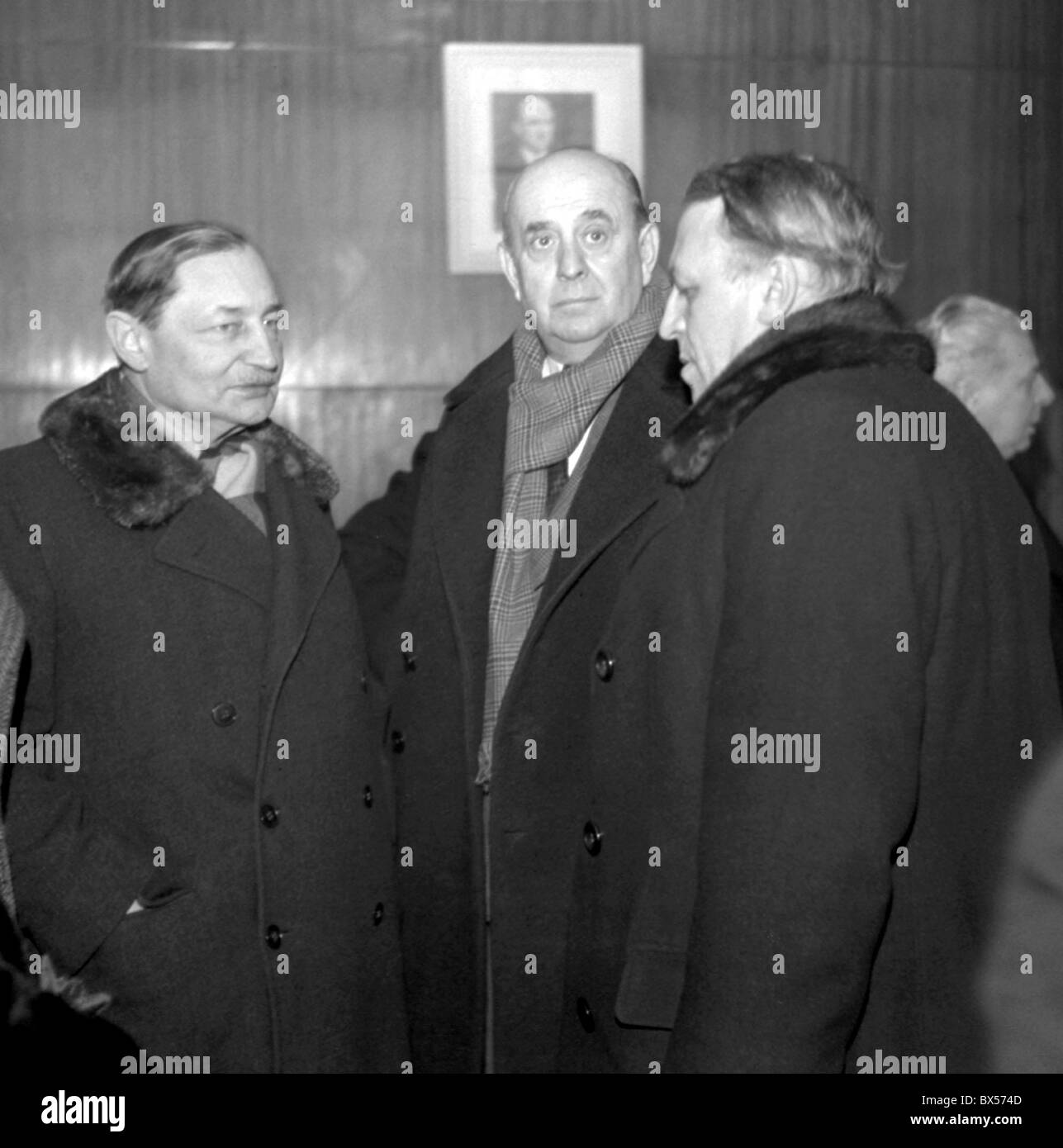 Zorin, Fierlinger, Jan Masaryk Foto Stock