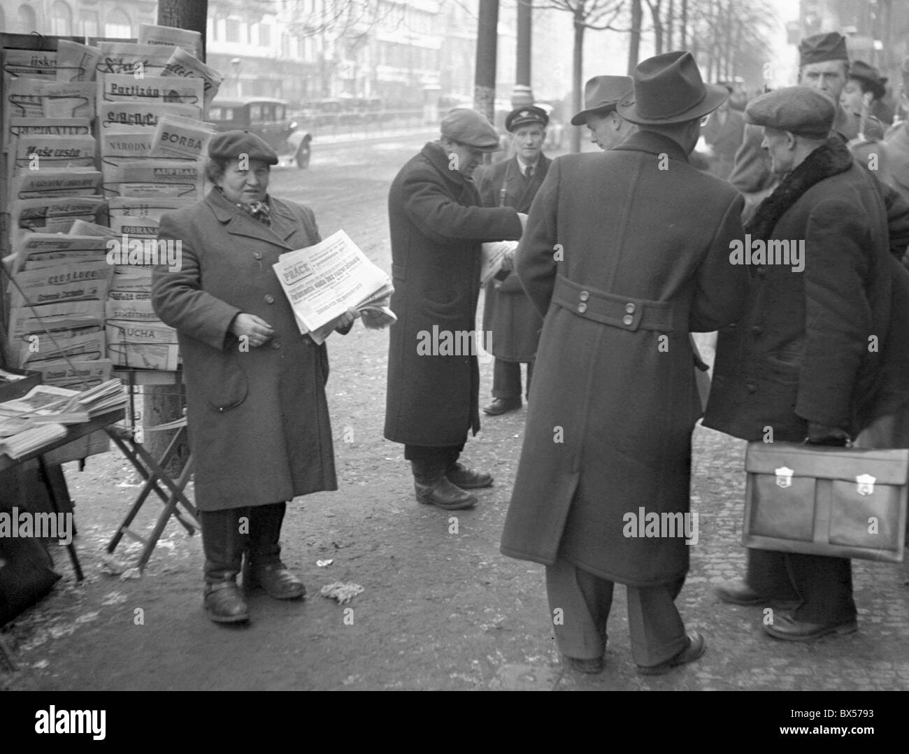 La Cecoslovacchia. Dopo il putsch comunista nel febbraio 1948 la democrazia in questo paese scomparso e un sistema totalitario della durata Foto Stock