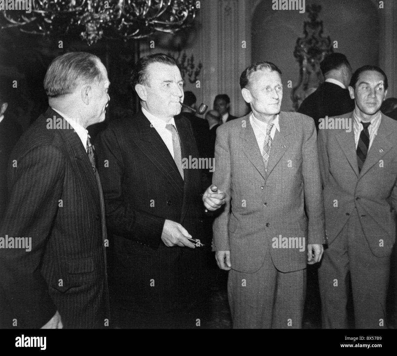 La Cecoslovacchia. Dopo il putsch comunista nel febbraio 1948 Klement Gottwald diventa il primo ministro e il 14 giugno 1948 ha Foto Stock