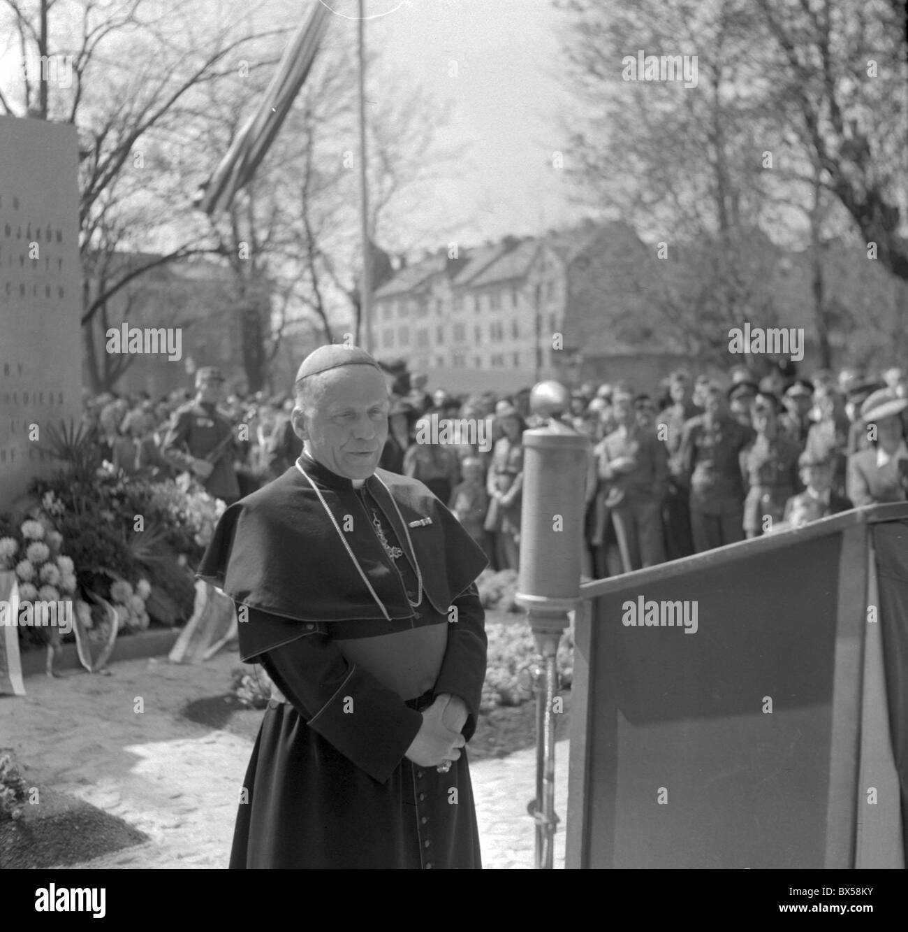 Cheb, celebrazione di noi liberatori, memorial inaugurazione Foto Stock