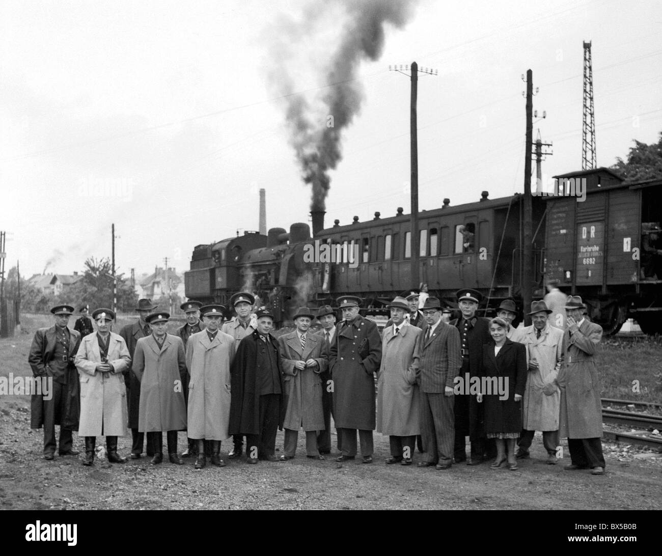 Tedeschi etnici, la deportazione dalla Sudetenland Foto Stock