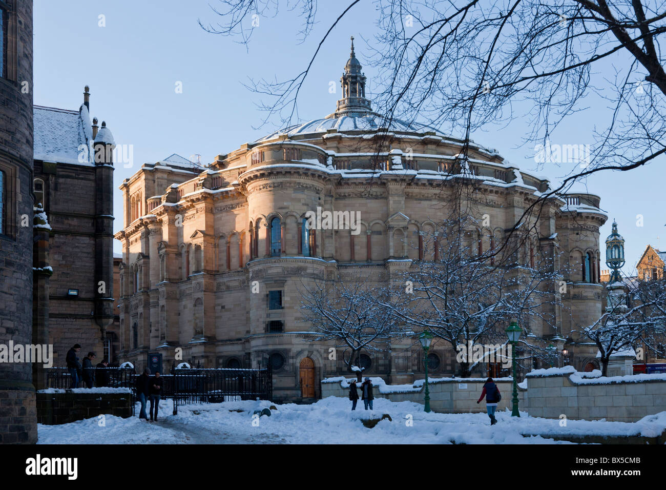 Università di Edimburgo McEwan Hall di neve Foto Stock