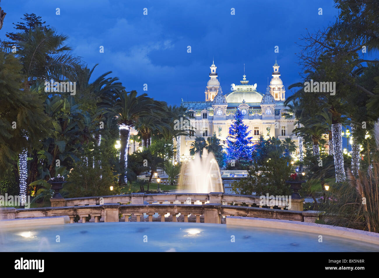 Casinò di Monte Carlo e Monte Carlo, Principato di Monaco, Cote d'Azur, Europa Foto Stock