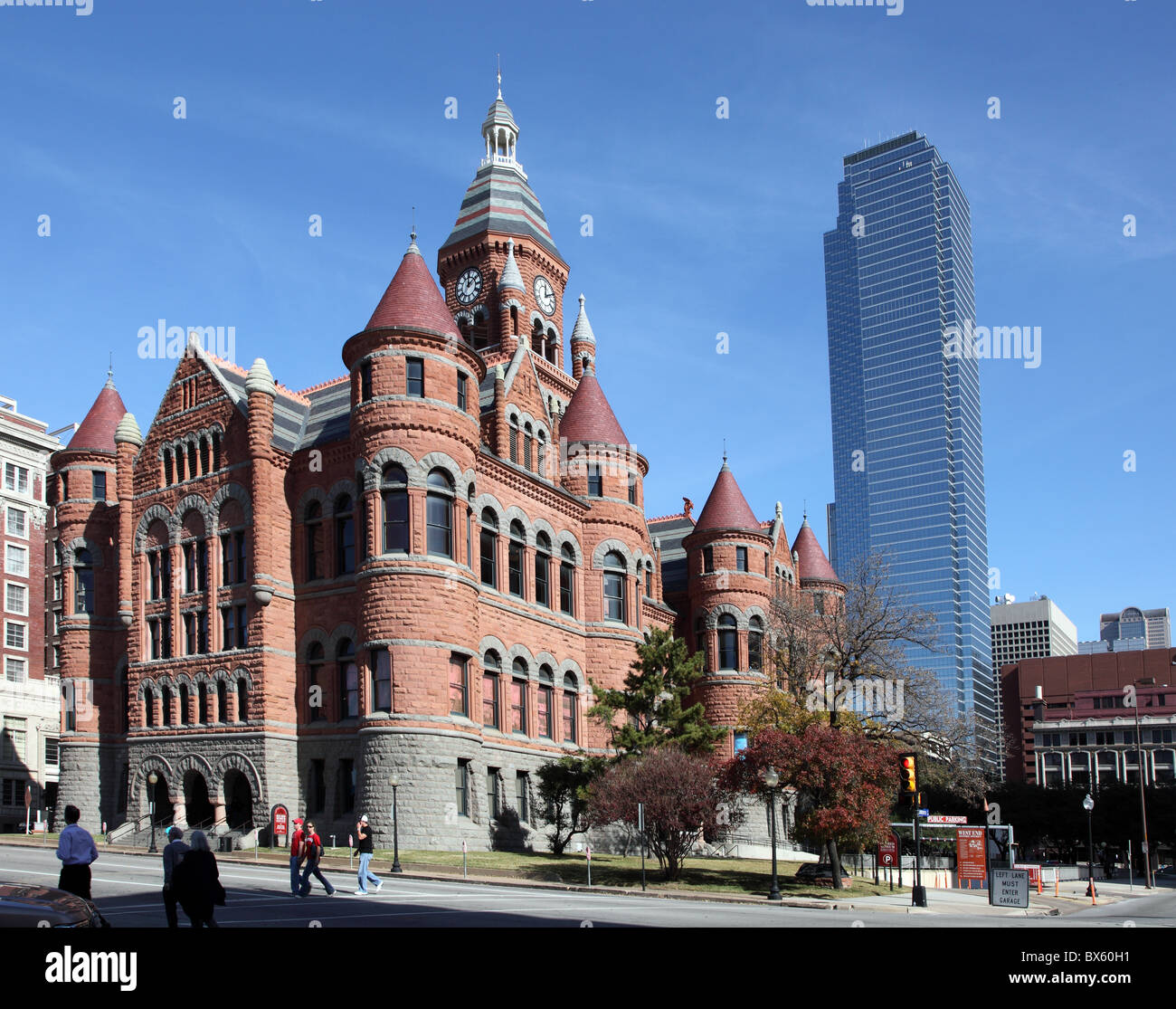 Il vecchio museo rosso, West End Historic District, Dallas, Texas Foto Stock