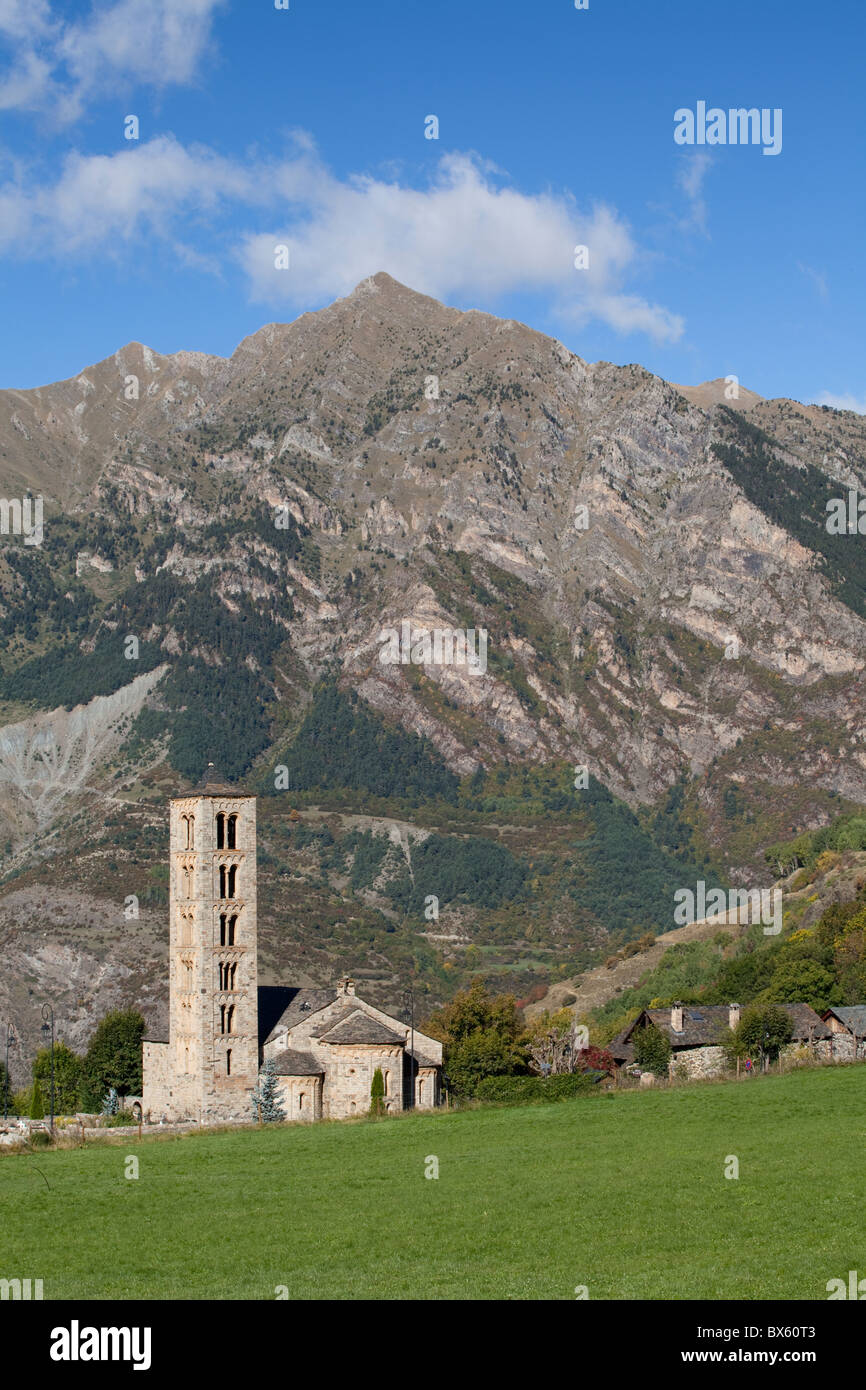 Sant Climent de Taüll, Taüll, Vall de Boí, Lleida, Spagna Foto Stock