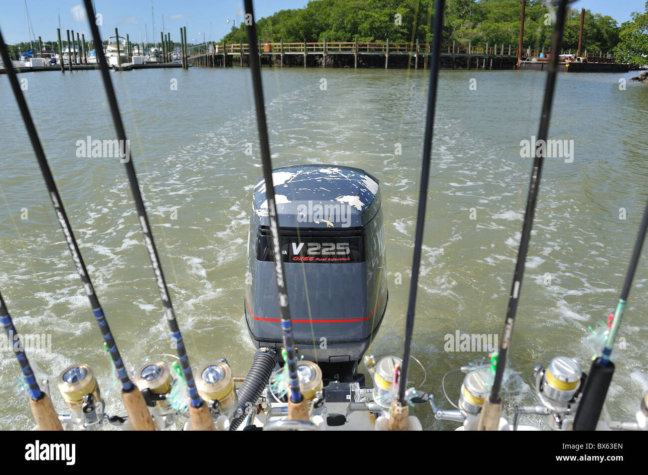 Marco Island Florida viaggio di pesca Foto Stock