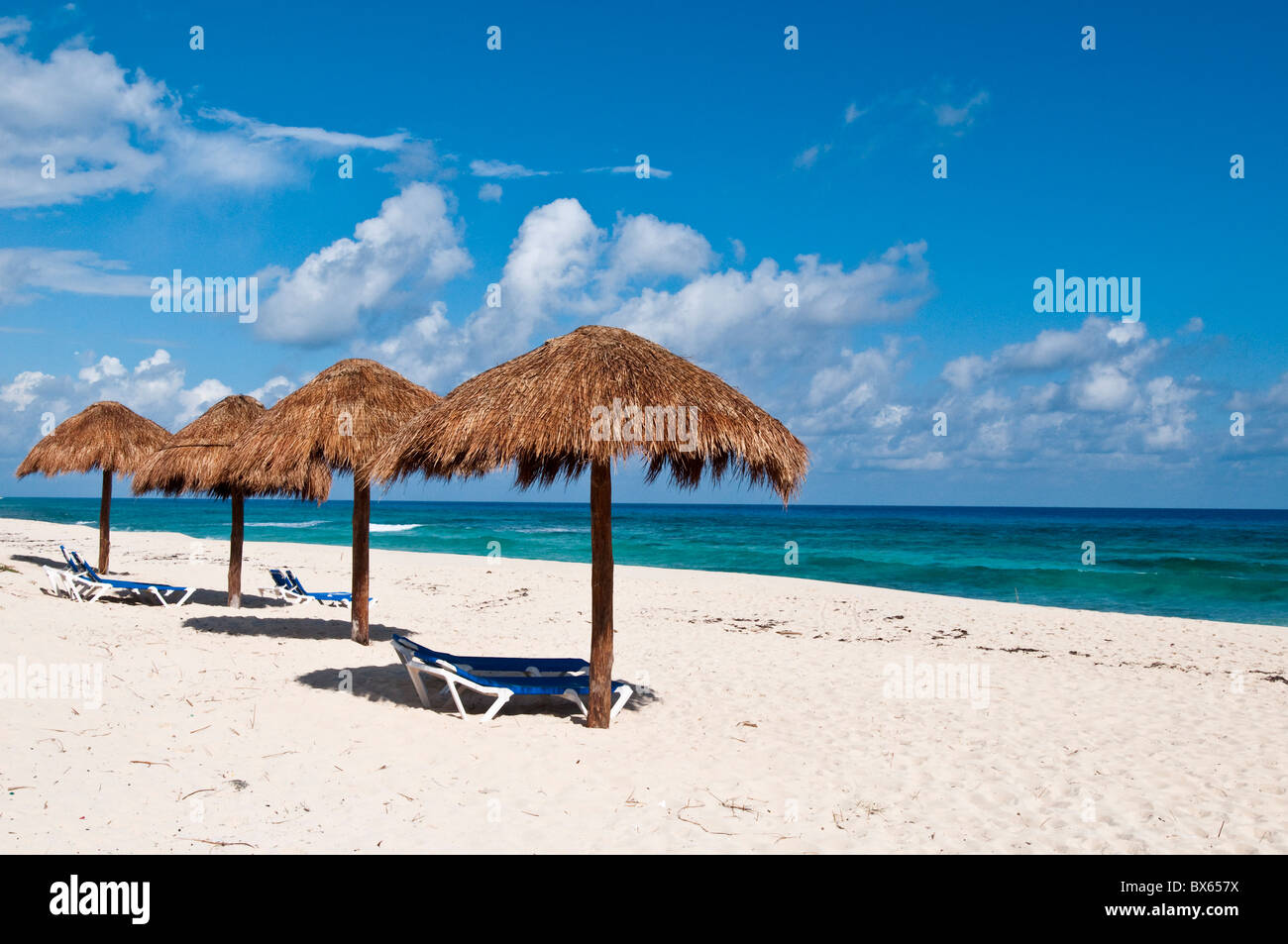 Spiaggia Vicino a Punta Morena, Isla de Cozumel (Isola di Cozumel), Cozumel, Messico, America del Nord Foto Stock