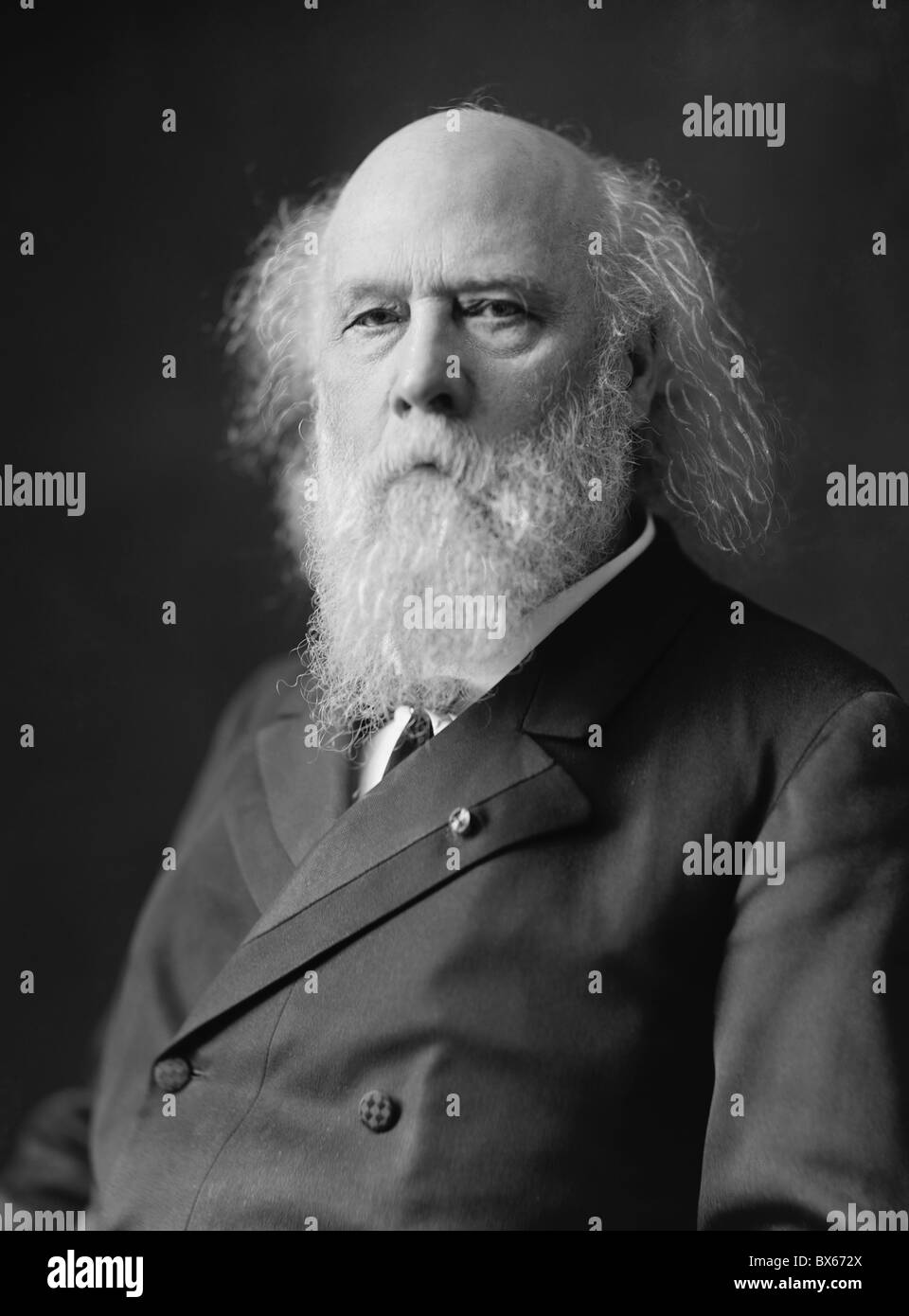 Vintage foto ritratto circa 1900 dell ammiraglio George Melville (1841 - 1912) - ha notato US Navy ingegnere e Arctic explorer. Foto Stock