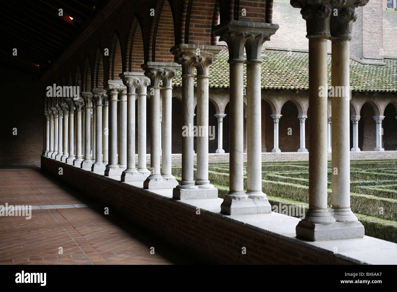 Giacobini del chiostro della chiesa, Toulouse, Haute-Garonne, Francia, Europa Foto Stock