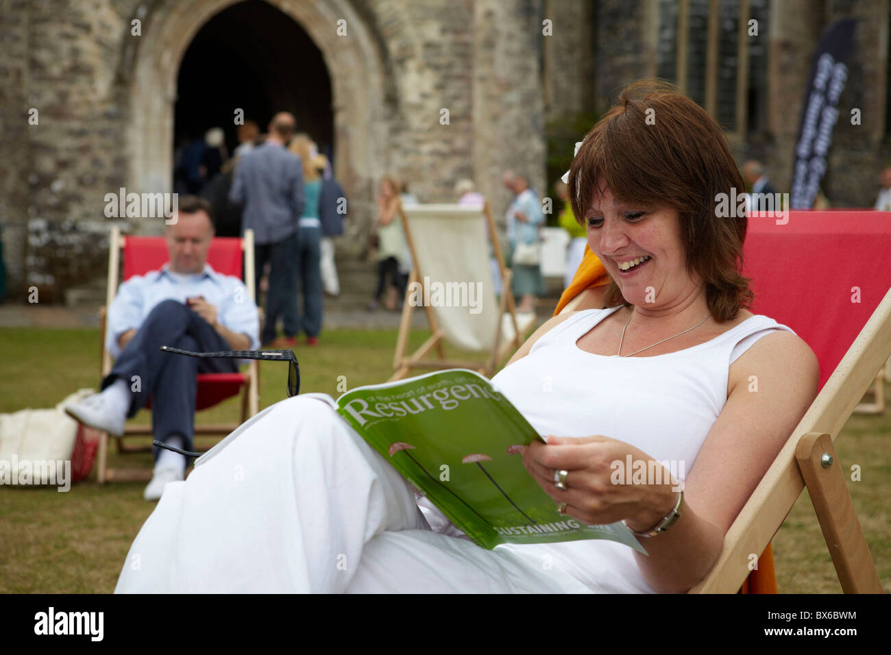 Il Telegraph modi con parole Festival letterario, Dartington Hall, 2010 Foto Stock