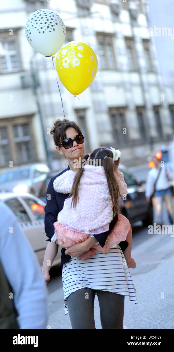 Katie Holmes, attrice, Suri, figlia Foto Stock