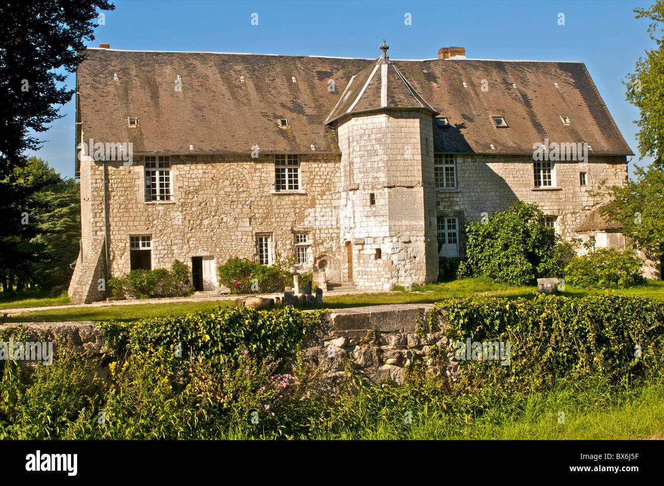 Templari' house, Ambourville, in Normandia, Francia, Europa Foto Stock