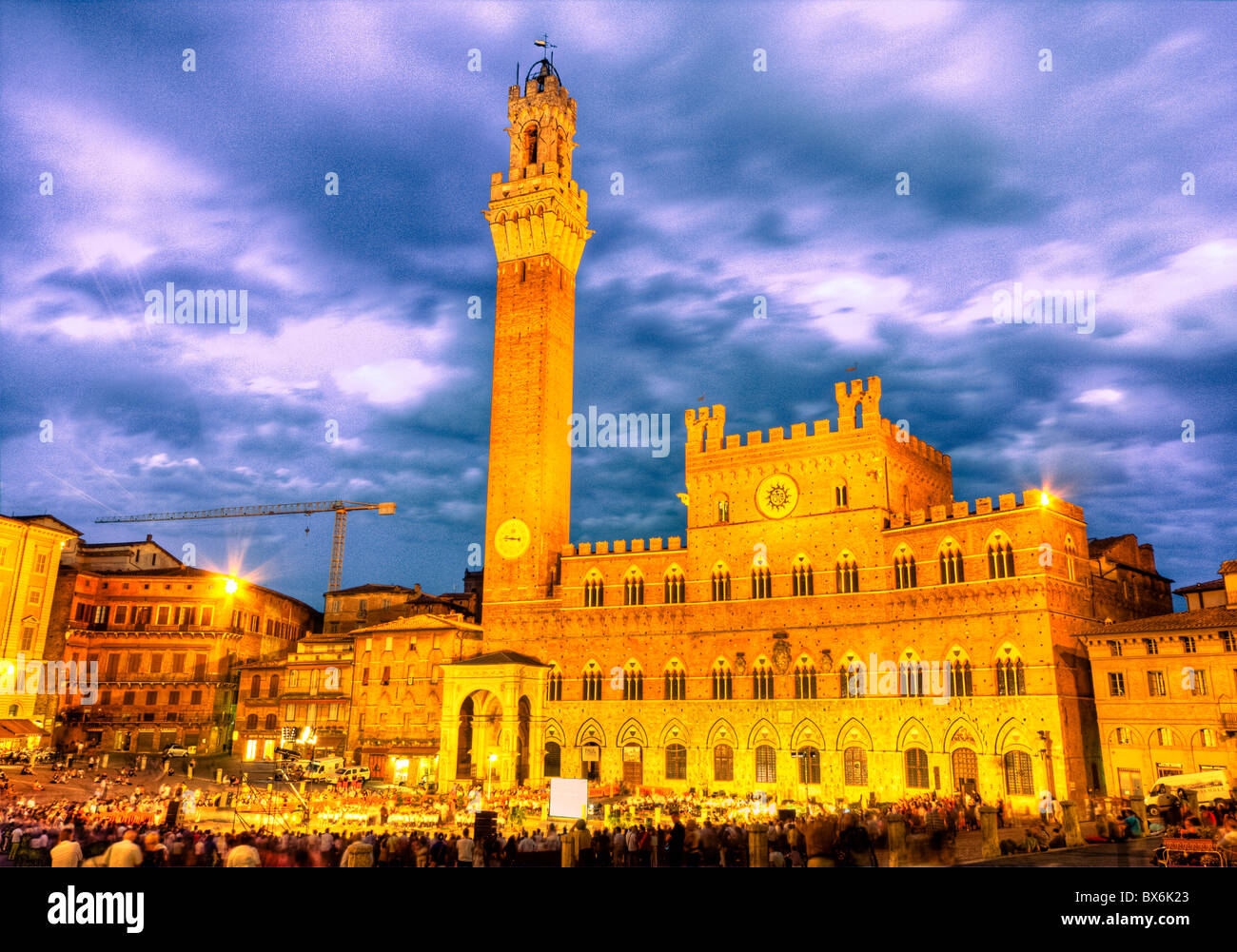 Piazza del Combo, Siena, Toscana, Italia Foto Stock