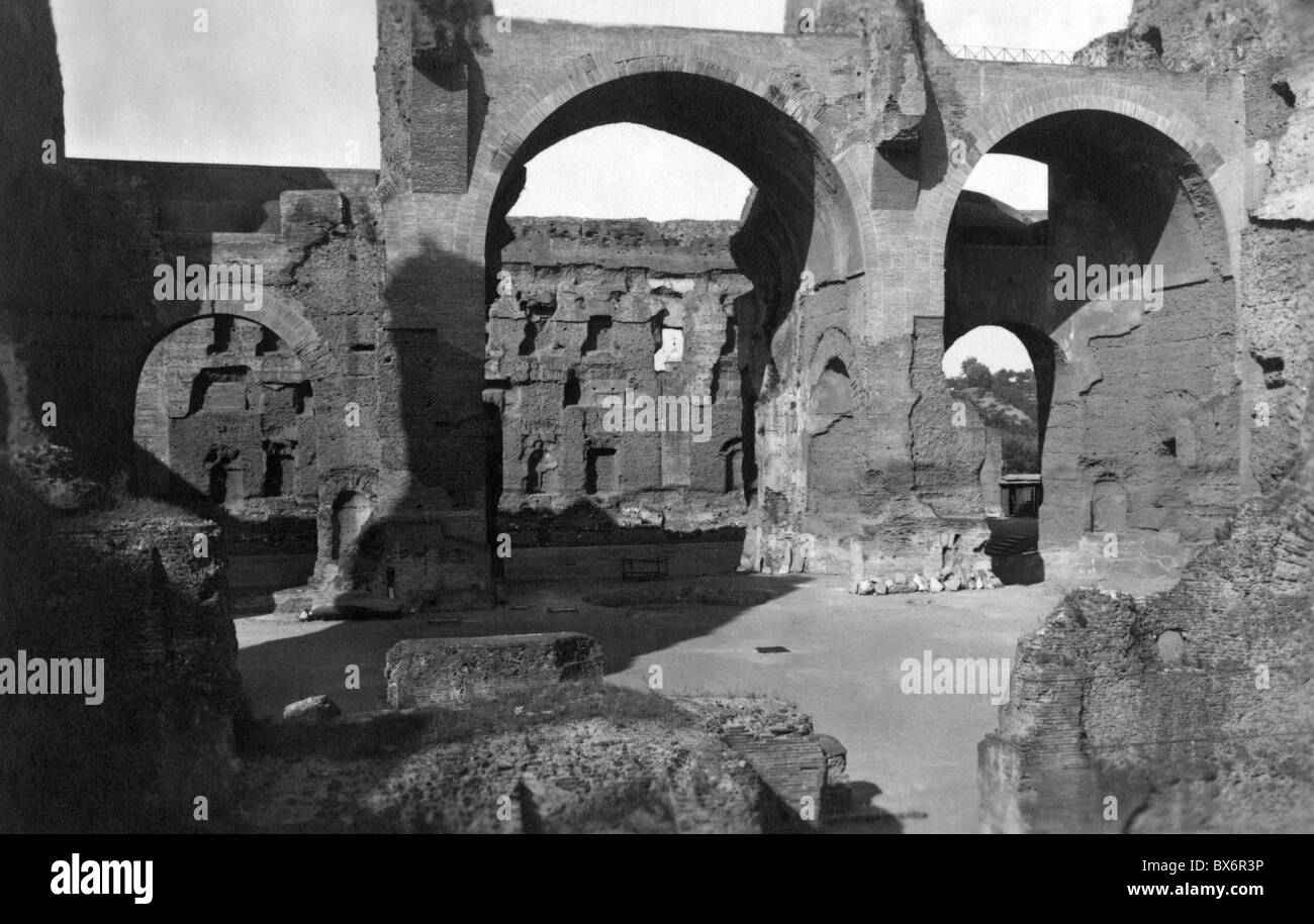Geografia / viaggio, Italia, Roma, Terme di Caracalla, vista, cartolina fotografica, circa 1900, diritti aggiuntivi-clearences-non disponibili Foto Stock