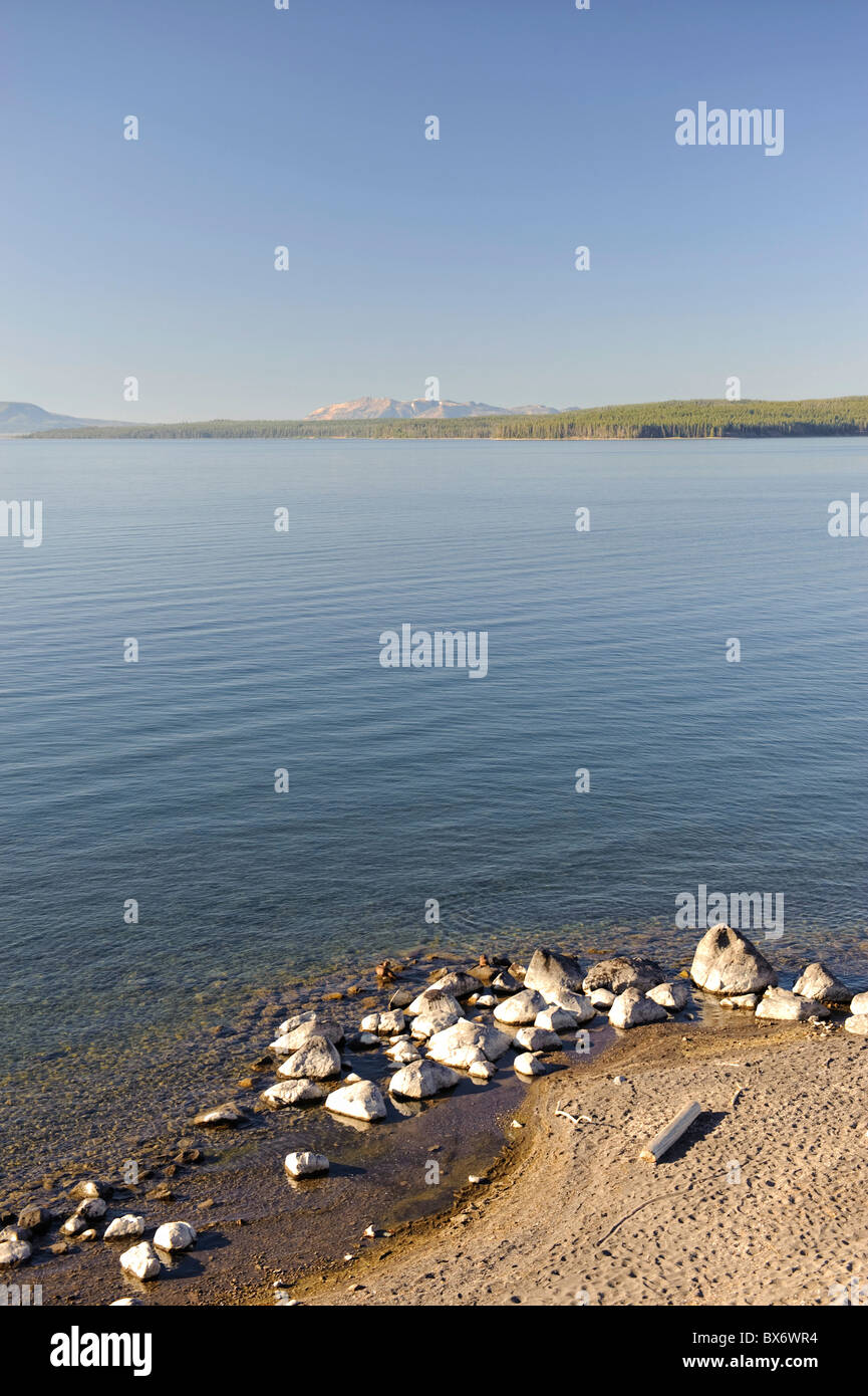 Lago Yellowstone, il Parco Nazionale di Yellowstone, Wyoming USA Foto Stock