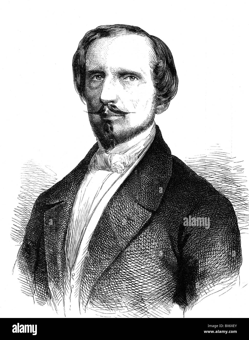 Ricasoli, Bettino, 9.3.1809 - 23.10.1880, statista italiano, ritratto, dopo la foto, 19th secolo, Foto Stock