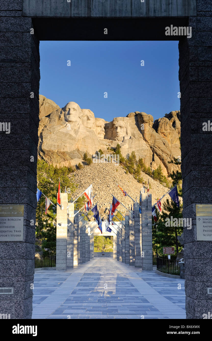 Mount Rushmore National Memorial, il Dakota del Sud, STATI UNITI D'AMERICA Foto Stock