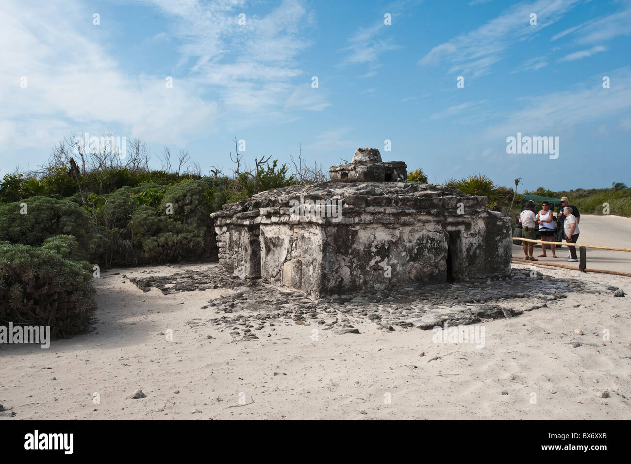 Antiche rovine Maya, Punta Sur Park, Isla de Cozumel (Isola di Cozumel), Cozumel, fuori dello Yucatan, Quintana Roo, Messico, America del Nord Foto Stock