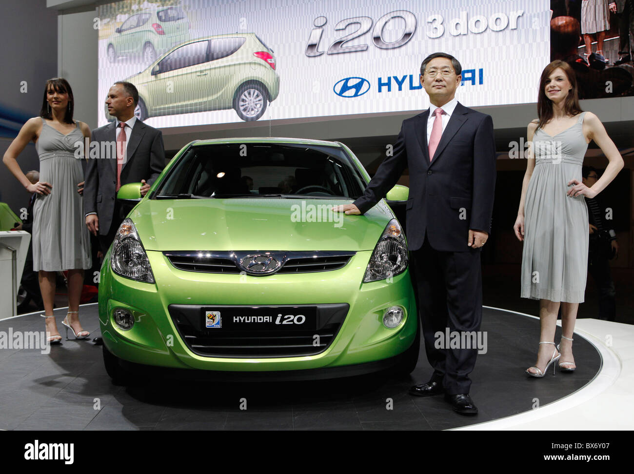 Allan Rushforth, Woong Chul-Yong, Hyundai i20, auto, modelli Foto Stock
