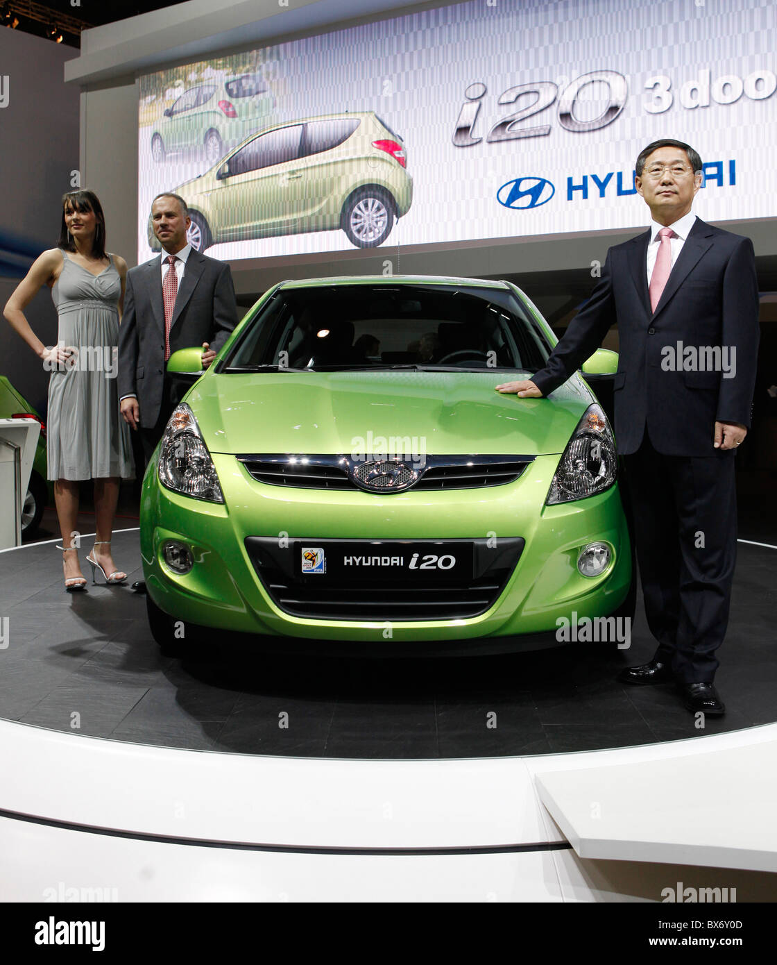 Allan Rushforth, Woong Chul-Yong, Hyundai i20, auto Foto Stock