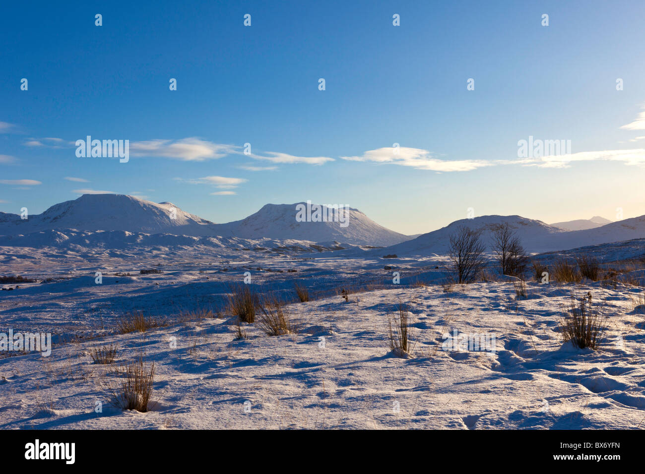 Rannoch Moor in Scozia Foto Stock