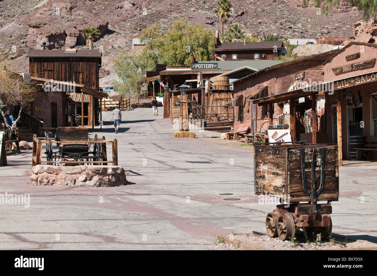 Calico Ghost Town vicino a Barstow, California, Stati Uniti d'America, America del Nord Foto Stock