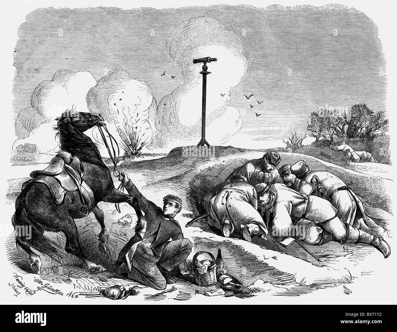 Eventi, seconda guerra dello Schleswig 1864, diritti-aggiuntivi-clearences-non disponibile Foto Stock