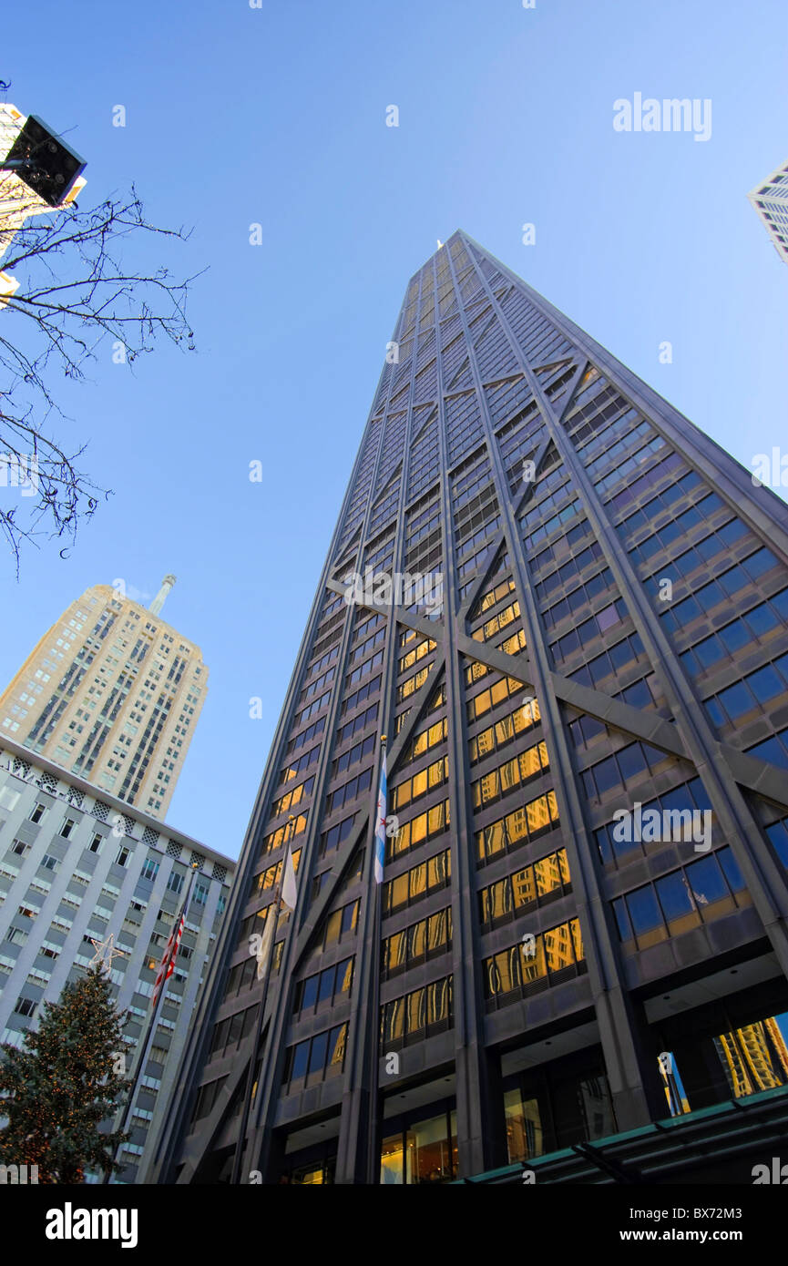 John Hanckock Centro, Chicago, Illinois, Stati Uniti d'America Foto Stock