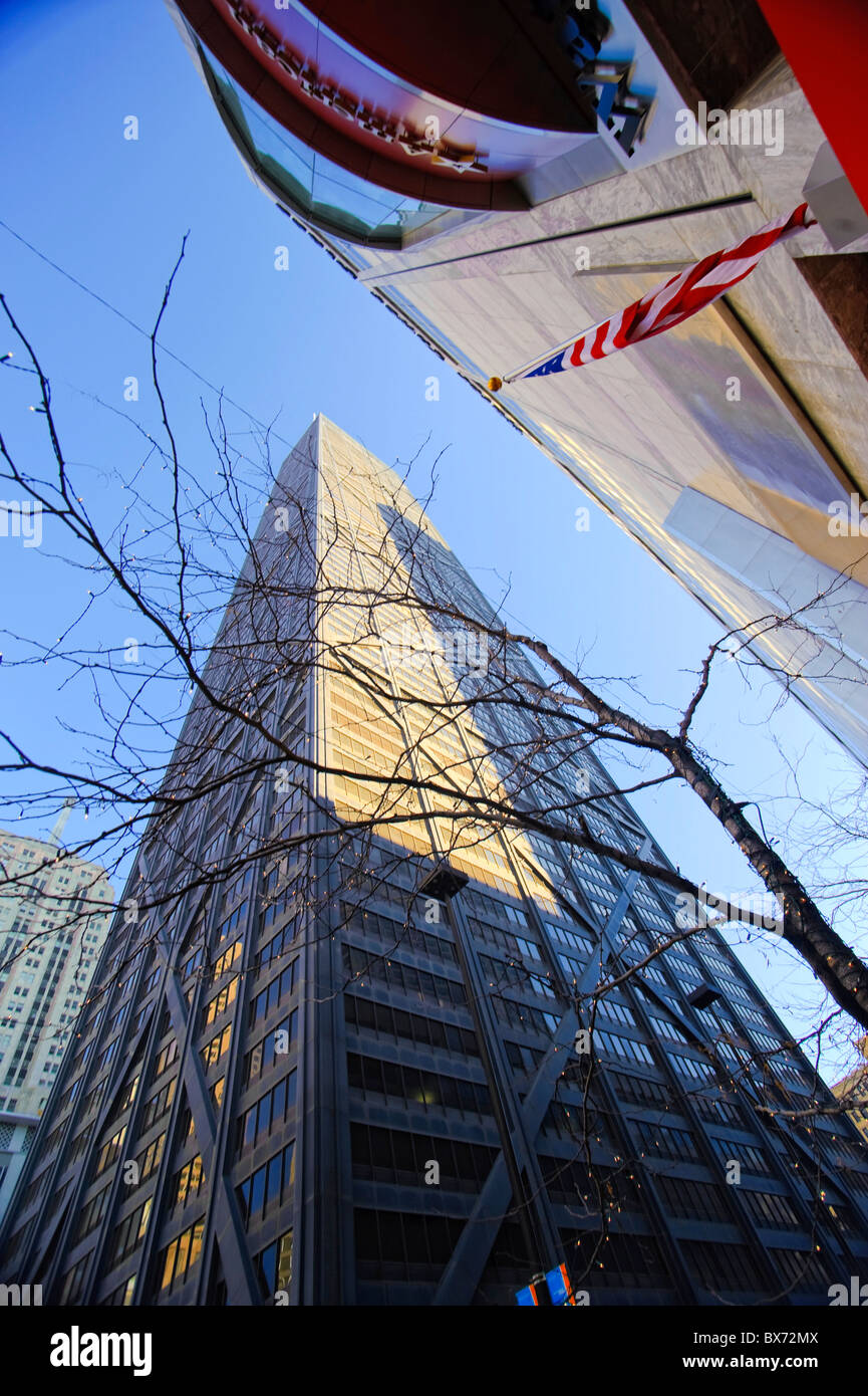 John Hanckock Centro, Chicago, Illinois, Stati Uniti d'America Foto Stock