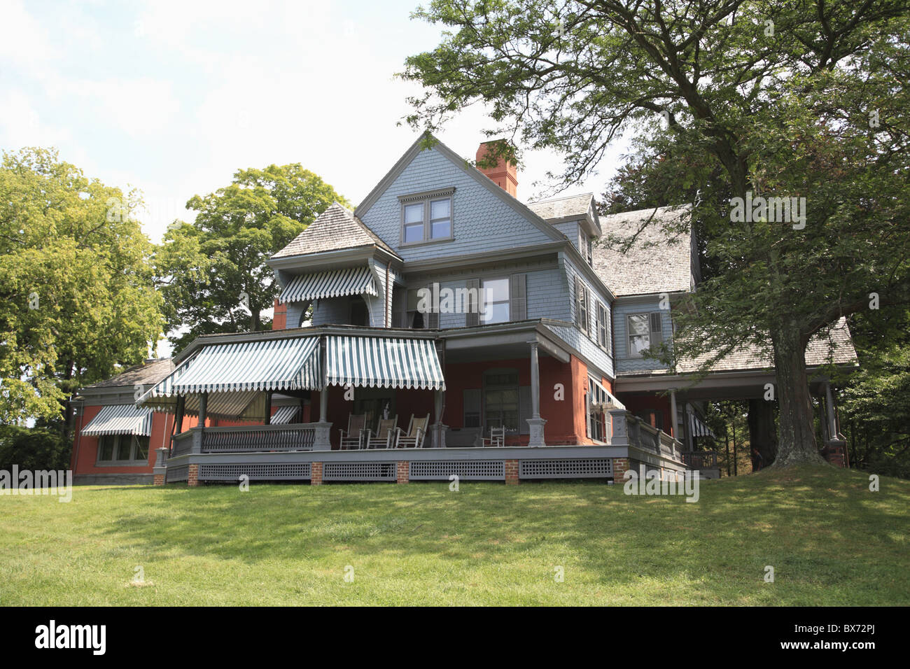 Sagamore Hill, casa del Presidente Theodore Roosevelt, Parco Nazionale, Oyster Bay, Long Island, New York, Stati Uniti d'America Foto Stock