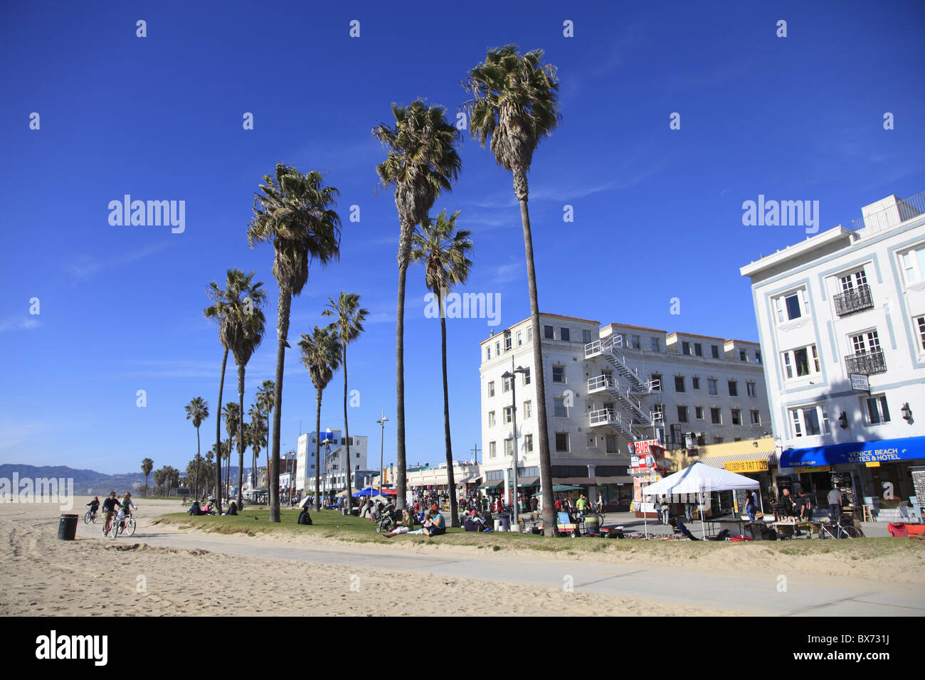 La spiaggia di Venezia, Los Angeles, California, Stati Uniti d'America, America del Nord Foto Stock