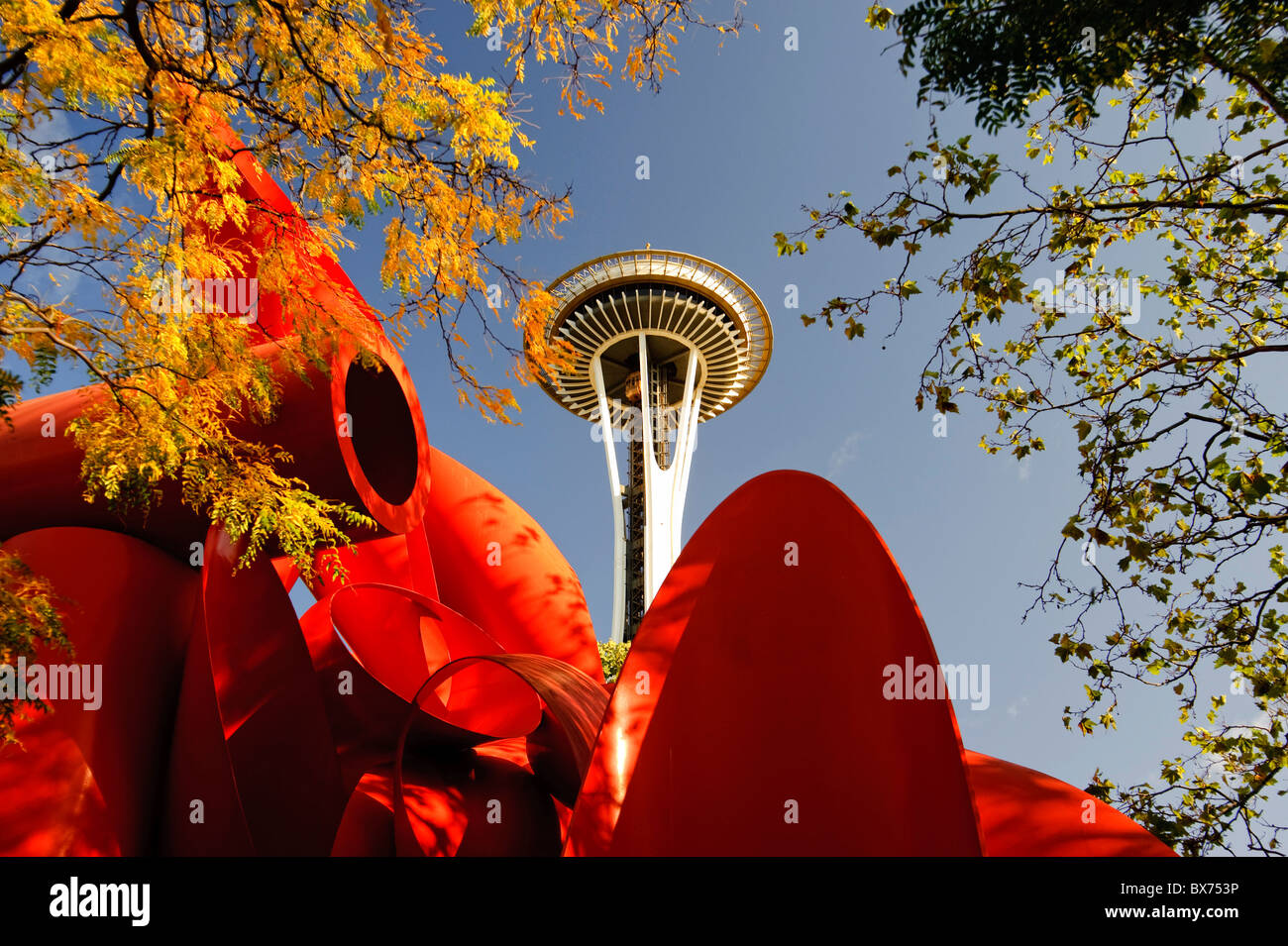 Stati Uniti d'America, Washington, Seattle Space Needle Foto Stock