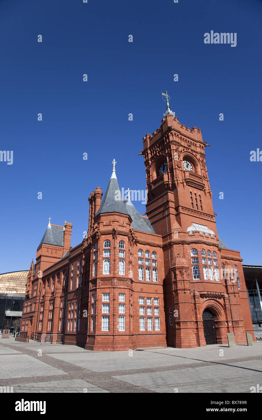 Edificio Pierhead, costruito nel 1897 come il Galles è il quartier generale per la Bute Dock Company, Cardiff, Galles, Regno Unito, Europa Foto Stock