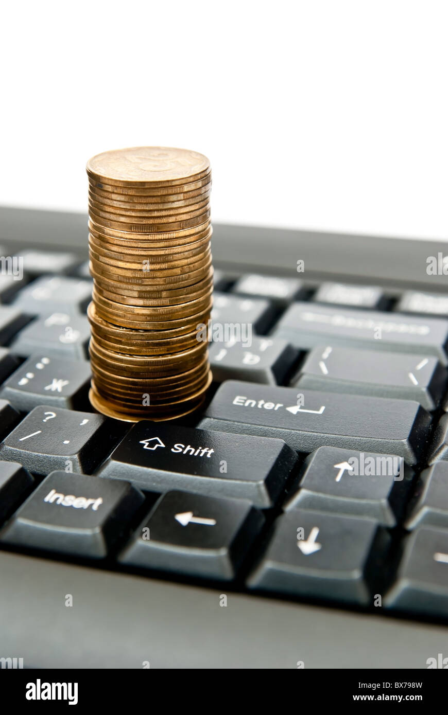 Internet e i costi di esplorazione Foto Stock