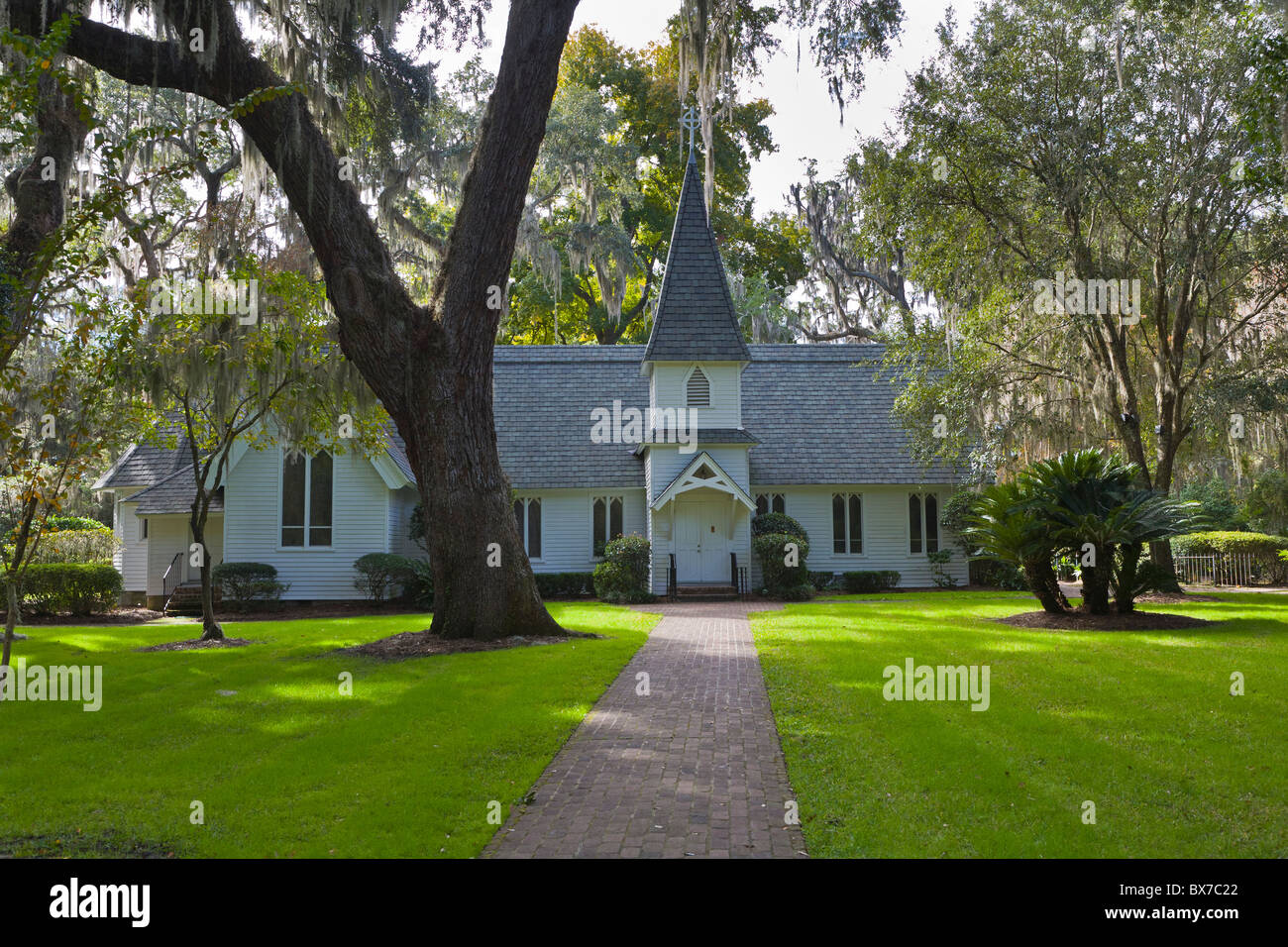 Cristo chiesa episcopale su St Simons Island Georgia Foto Stock