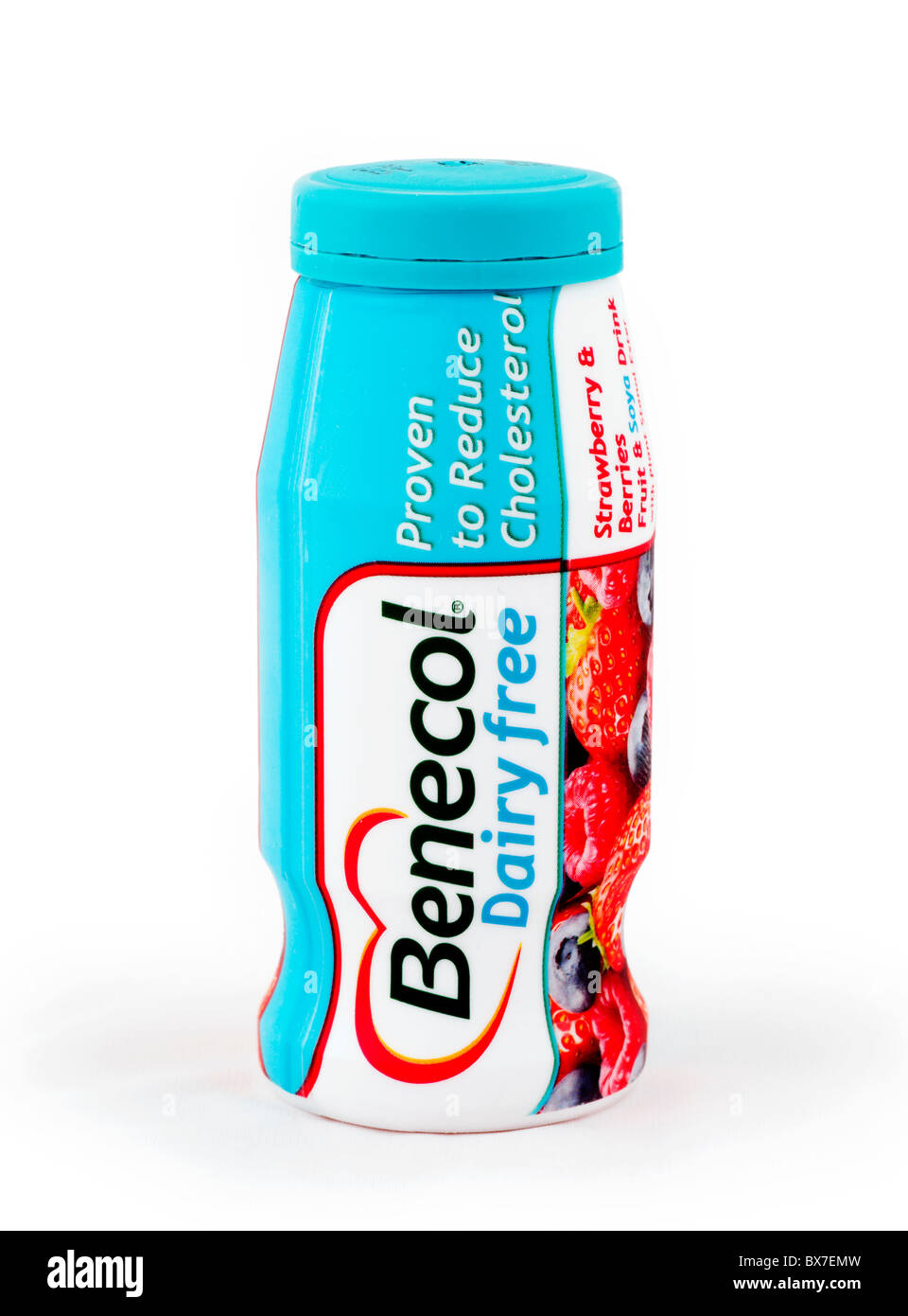 Bottiglia di colesterolo Benecol drink di riduzione Foto Stock