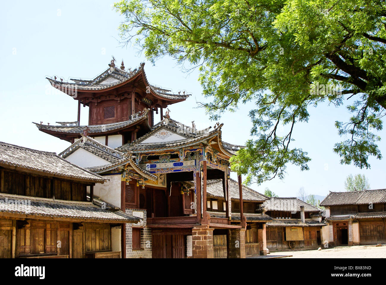 Tre padiglioni terrazzati, Shaxi, Jiangsu, Cina Foto Stock