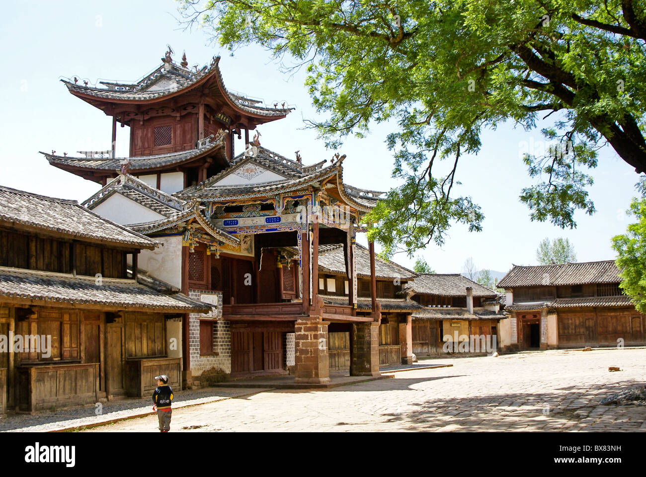 Tre padiglioni terrazzati, Shaxi, Jiangsu, Cina Foto Stock