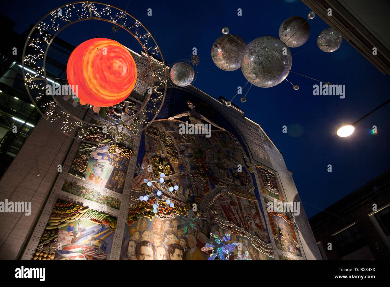Carnaby Street le luci di Natale Londra 2010 Foto Stock