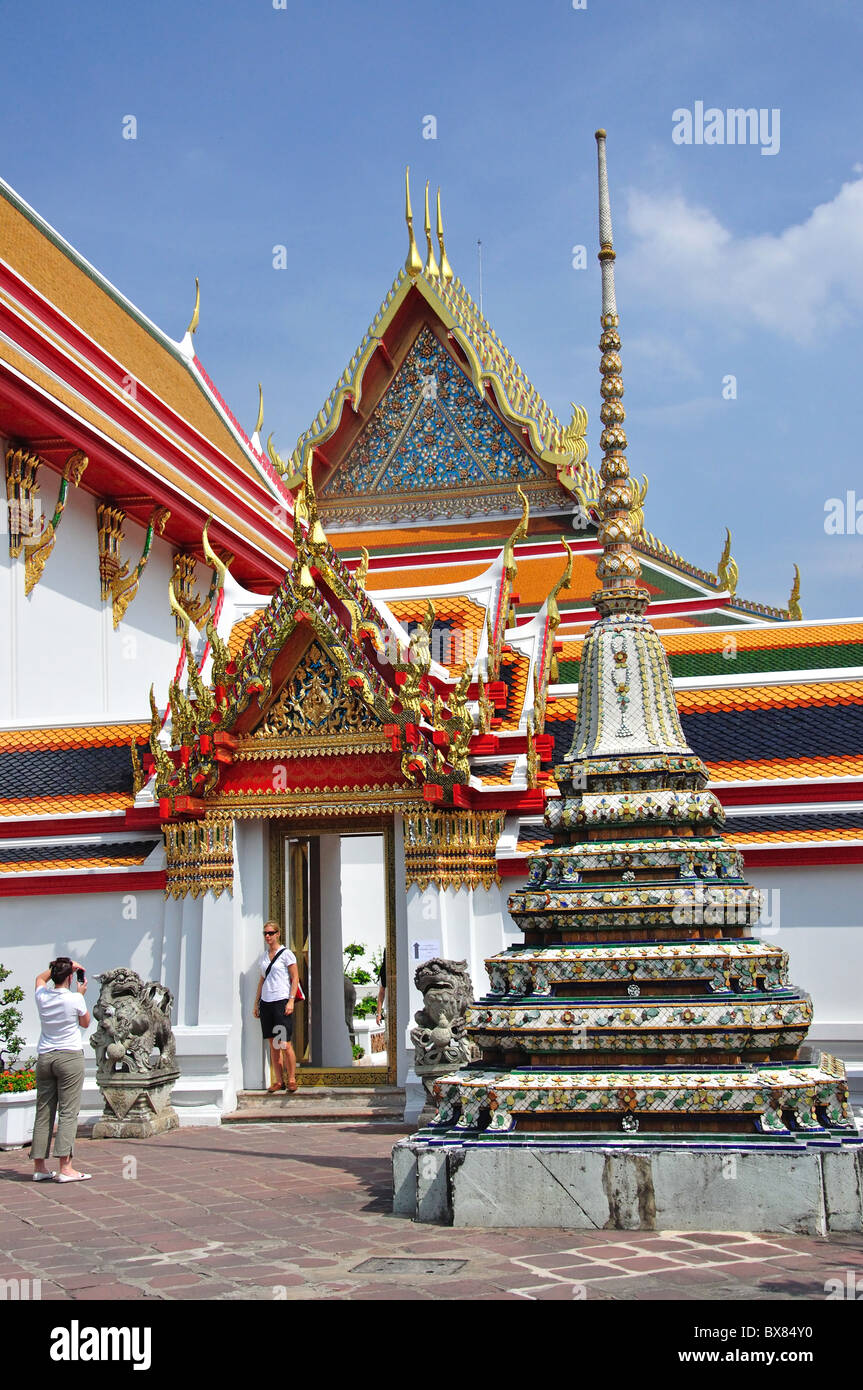 Wat Pho tempio, Rattanakosin Island, Bangkok, Thailandia Foto Stock