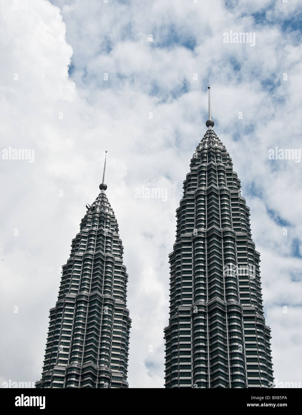 Le Torri Petronas di Kuala Lumpur in Malesia. Foto di Gordon Scammell Foto Stock