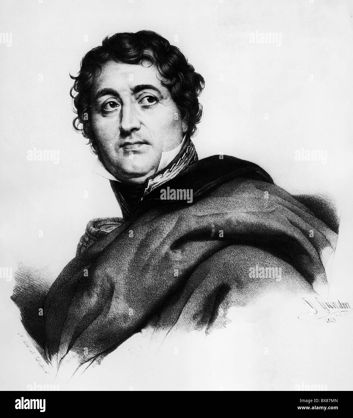 Soult, Nicolas-Jean-de-Dieu, 29.3.1769 - 26.11.1851, generale e politico francese, ritratto, ministro della guerra 3.12.1814 - , Foto Stock