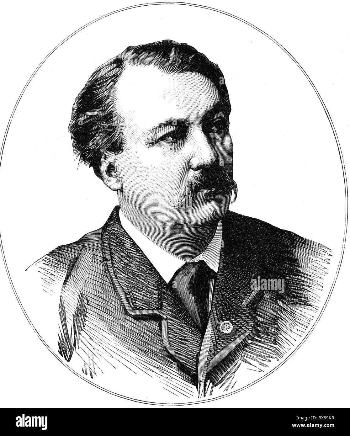 Dore, Gustave, 6.1.1832 - 23.1.1883, incisore francese, pittore, scultore, ritratto, pubblicato nel 1883, l'artista del diritto d'autore non deve essere cancellata Foto Stock