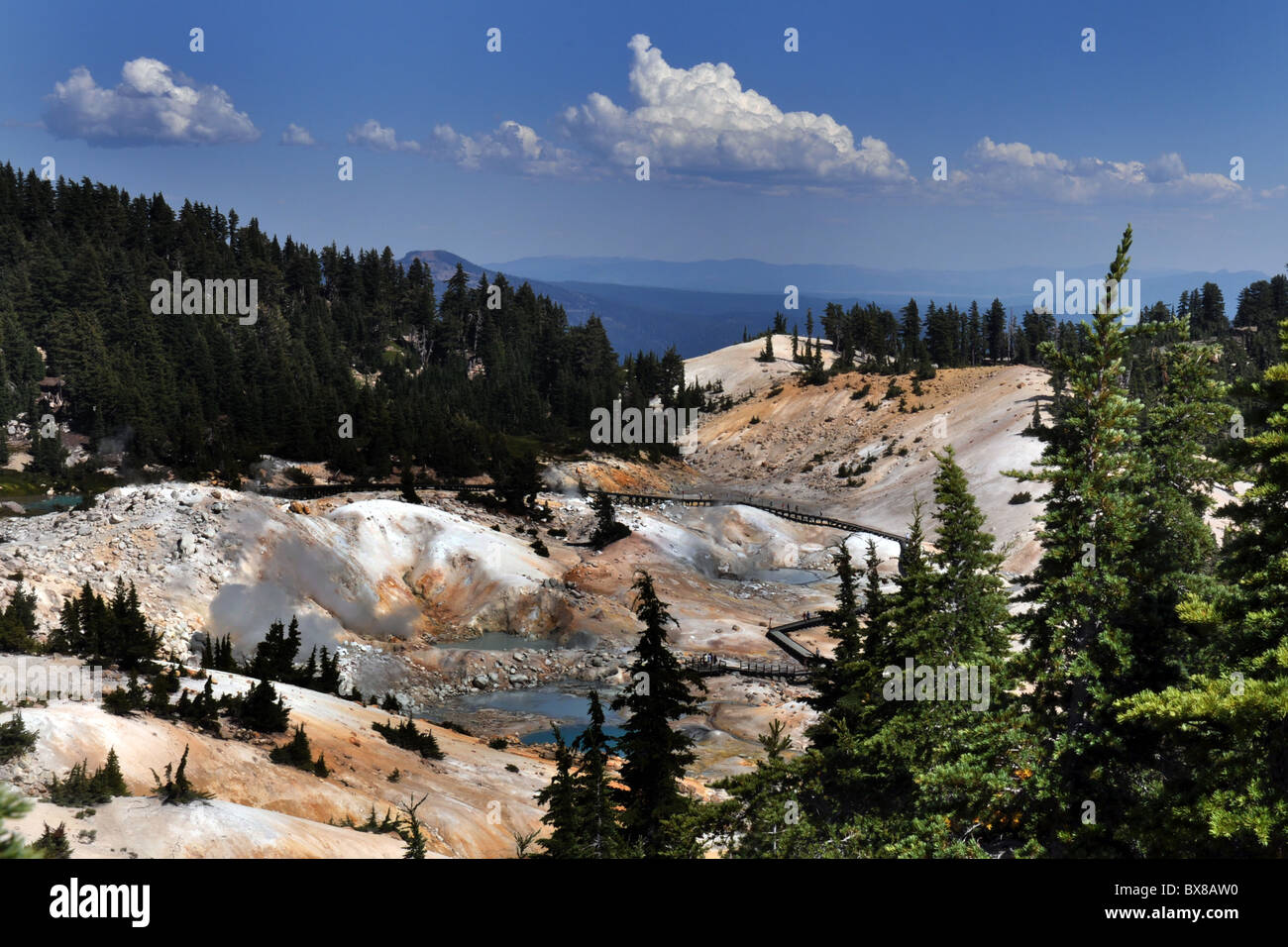 Parco nazionale vulcanico di Lassen, California USA Foto Stock